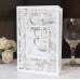 Marriage Invitation Card White Wedding Invitation Laser Rose Pattern